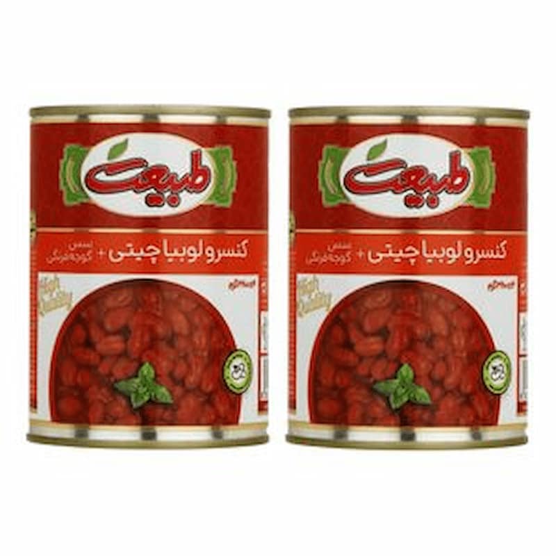 کنسرو لوبیا چیتی طبیعت با ترکیبات سالم و خوش طعم
